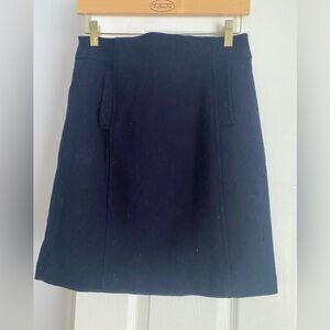 Talbots Dark Blue A-Line Skirt